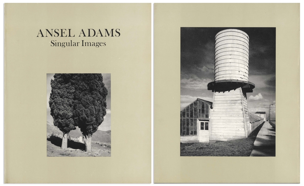 Ansel Adams Signed First Edition of ''Singular Images''